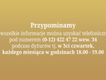 Przypominamy